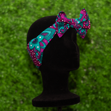 Load image into Gallery viewer, Purple Matching Bow Tie and Bow Headband Set
