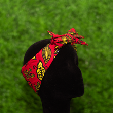 Load image into Gallery viewer, Red Matching Bow Tie and Bow Headband Set